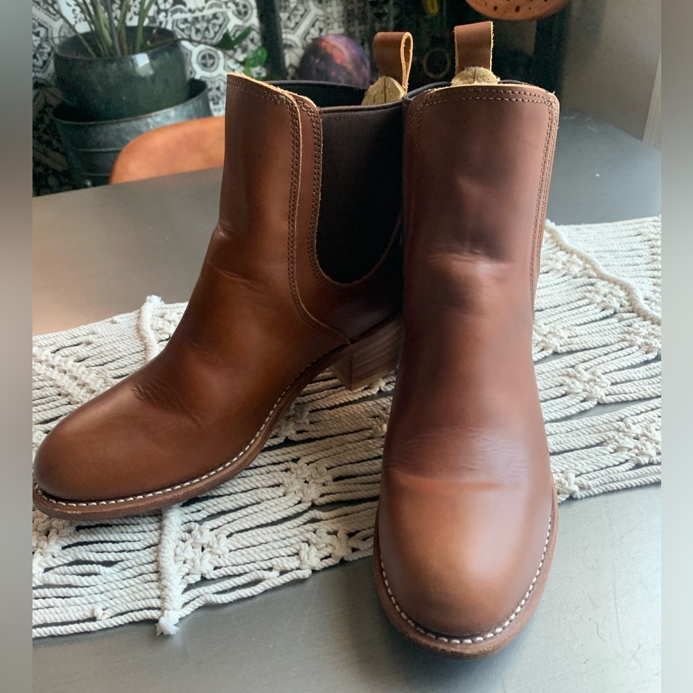 Red Wing Brown Leather Chelsea Boots - Picture 5 of 14